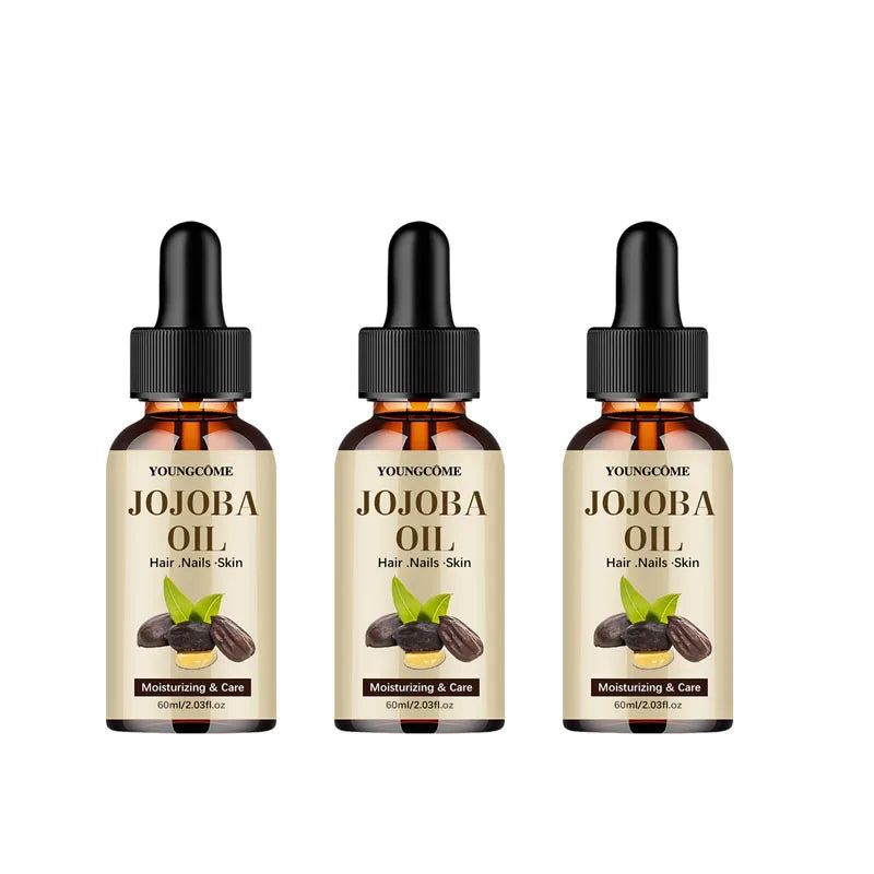 Organic Jojoba Oil, Pure Moisturizing Oil for Face, Hair, Skin Nails | Natural Cold Pressed Hexane Free Carrier Oil Hair Relaxer